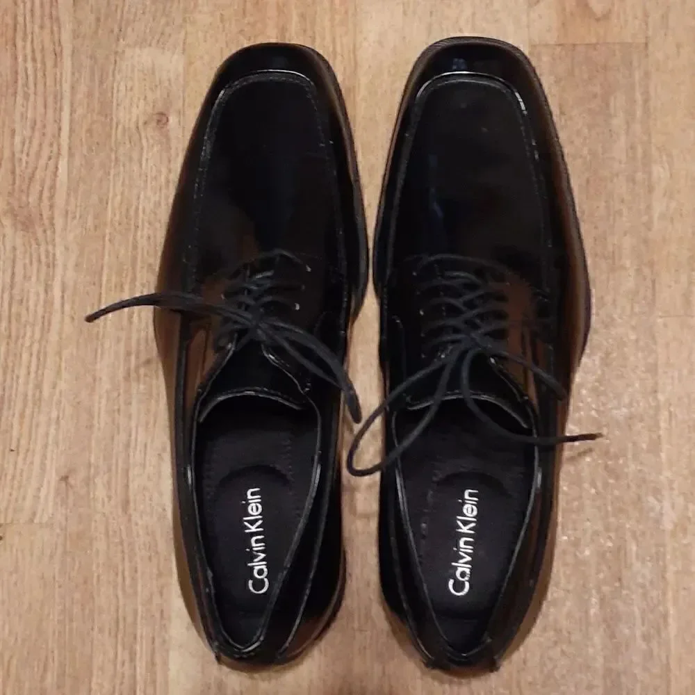 Calvin Klein Elroy Men's Dress‎ Shoe 8.5M Black Great Condition